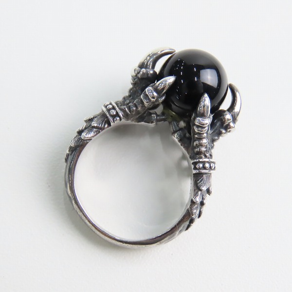実際に弊社で買取させて頂いたBizarre/ビザール クロー リング w/オニキス 17号の画像 5枚目