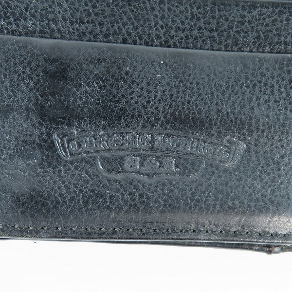実際に弊社で買取させて頂いたCHROME HEARTS/クロムハーツ WAVE/ウェーブ ウォレット BSフレアボタンの画像 5枚目