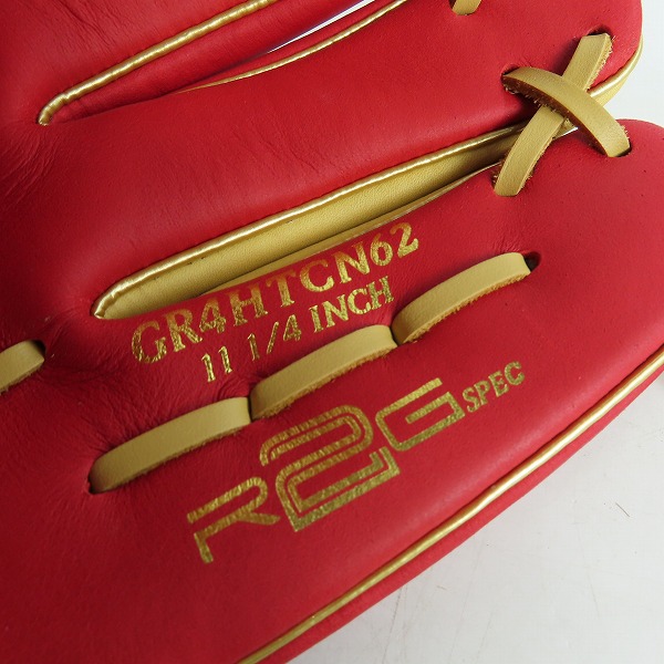 実際に弊社で買取させて頂いたRawlings/ローリングス HYPER TECH COLOR SYNC 軟式/内野手/右投げ用 グローブ GR4HTCN62の画像 6枚目