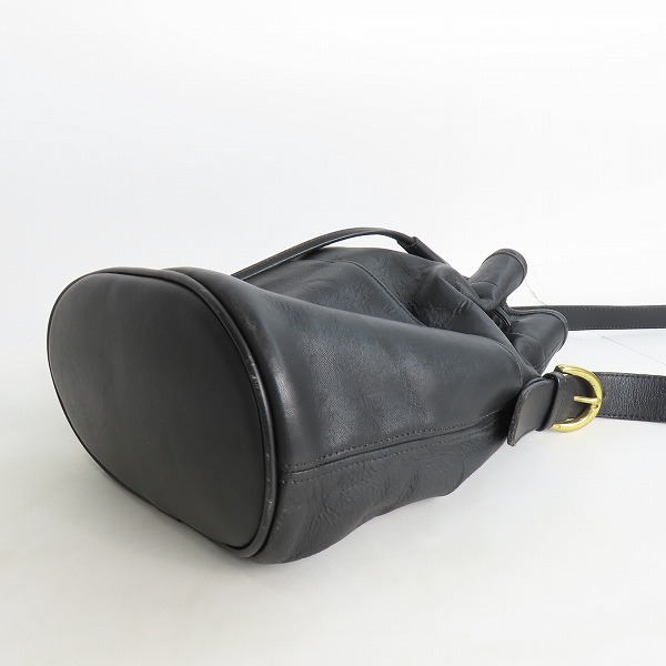 実際に弊社で買取させて頂いたCOACH/コーチ オールドコーチ ヴィンテージ レザー巾着ショルダーバッグ 4151 の画像 3枚目