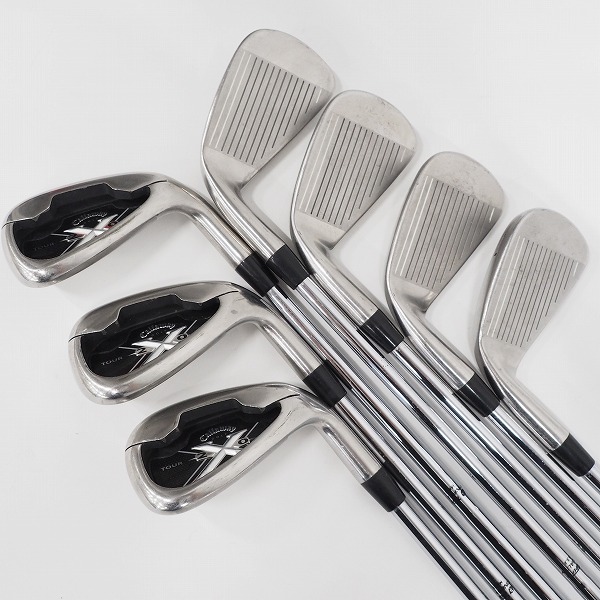 実際に弊社で買取させて頂いたCallaway/キャロウェイ X-20 TOUR/ツアー アイアン #4～9,Pw 7本セット Memphis 10 FLEX:SR相当の画像 3枚目