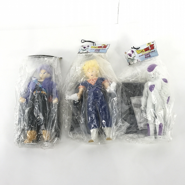 実際に弊社で買取させて頂いた【未開封】バンプレスト ドラゴンボールZ ビッグサイズソフビフィギュア PART6 フリーザ/ベジット/トランクス 全3種セット