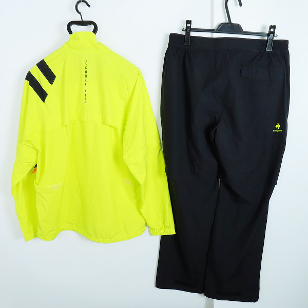 実際に弊社で買取させて頂いた【未使用】le coq sportif GOLF/ルコック スポルティフ ゴルフ 着脱式ストレッチ レインウェア 上下セット/LLの画像 1枚目