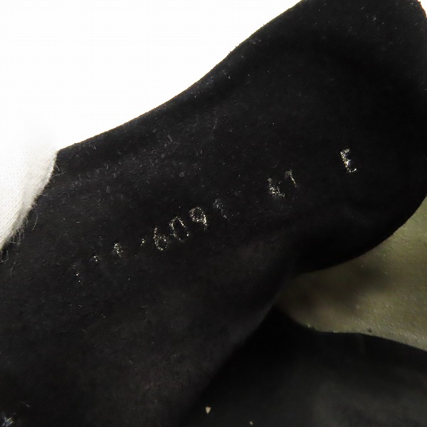 実際に弊社で買取させて頂いたGUCCI/グッチ スエード×レザー ローカット スニーカー ジャーマントレーナー 41E　の画像 5枚目