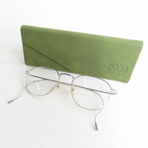 実際に弊社で買取させて頂いた999.9/フォーナインズ メガネフレーム アイウェア S-182Tの画像 8枚目