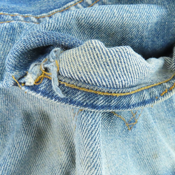 実際に弊社で買取させて頂いたLevis/リーバイス 501 ヴィンテージ 66後期 刻印6 スモールe ボタンフライ デニムパンツ の画像 8枚目