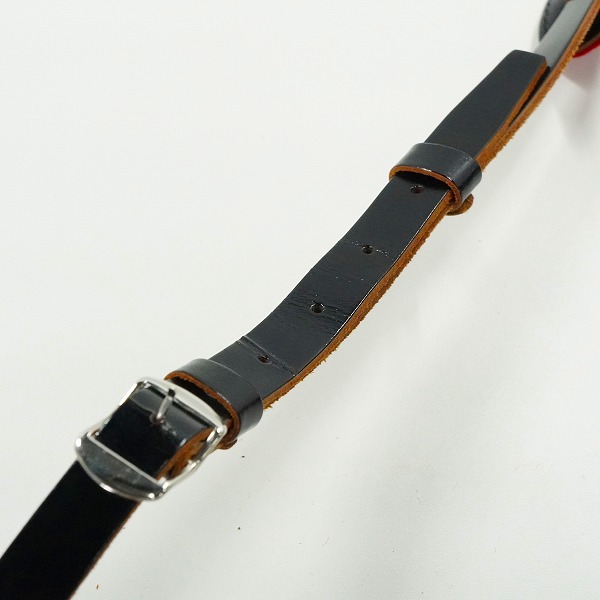 実際に弊社で買取させて頂いたFERNANDES/フェルナンデス レザーストラップ ギターストラップ ベースストラップ ブラック系の画像 6枚目