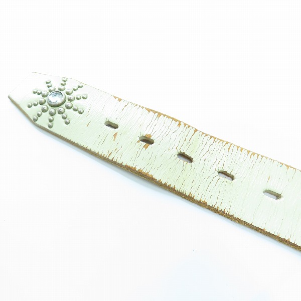 実際に弊社で買取させて頂いたHTC/エイチティーシー Peanut Stingray Belt/ピーナッツ スティングレイ ベルト SOLID BRASS/ソリッドブラス バックル/34の画像 5枚目