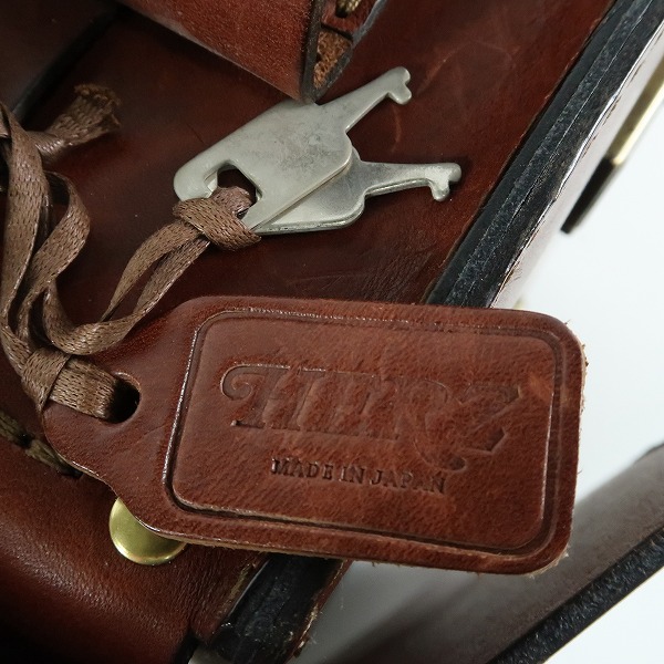 実際に弊社で買取させて頂いたHERZ/ヘルツ レザー サイコロ型 ショルダー/カメラバッグ n-27の画像 6枚目