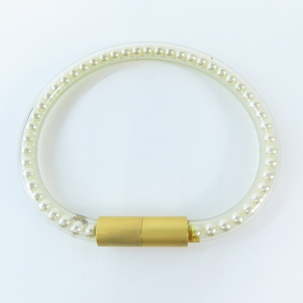 実際に弊社で買取させて頂いたCHANEL/シャネル チューブブレスレット フェイクパール 00 Sの画像 5枚目