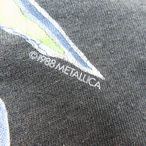 実際に弊社で買取させて頂いたMETALLICA/メタリカ and justice for all ツアー ヴィンテージ バンT/Lの画像 4枚目