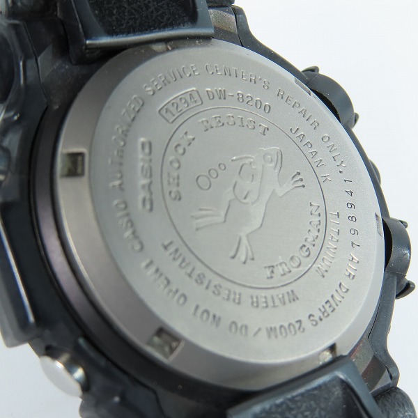 実際に弊社で買取させて頂いたG-SHOCK/Gショック FROGMAN/フロッグマン DW-8200Z-1Tの画像 3枚目