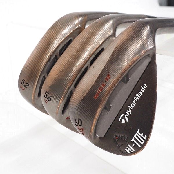実際に弊社で買取させて頂いたTaylorMade/テーラーメイド HI-TOE CARBON STEEL ウェッジ 52°,56°,60°  3本セット N.S.PRO 950HG NEO FLEX:S