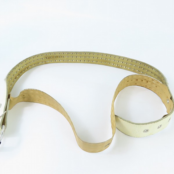 実際に弊社で買取させて頂いた 【難有り】Wendy's & foot the coacher/ウェンディズアンドフットザコーチャー スタッズ レザーベルト の画像 6枚目