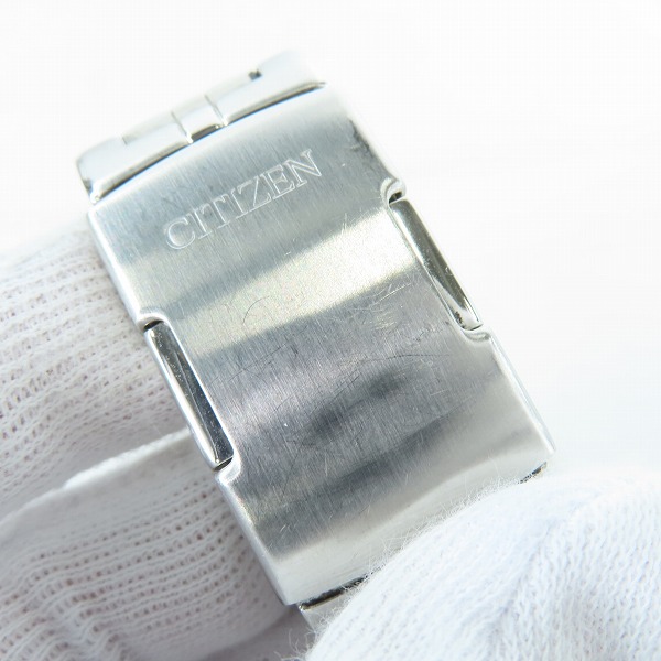 実際に弊社で買取させて頂いたCITIZEN/シチズンECO DRIVE/エコドライブ クロノグラフ ソーラー電波 腕時計 E610-S074321の画像 6枚目