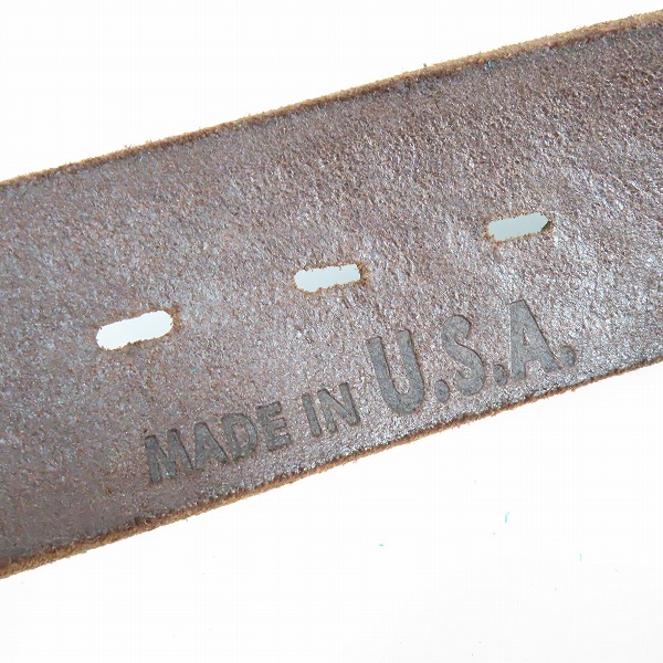 実際に弊社で買取させて頂いたGLAD HAND/グラッドハンド スタッズベルトHTC レザー オールドクロウ/34の画像 5枚目