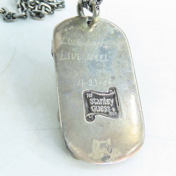 実際に弊社で買取させて頂いたSTANLEY GUESS/スタンリーゲス マルチスカルドッグタグ/チェーン付きの画像 4枚目