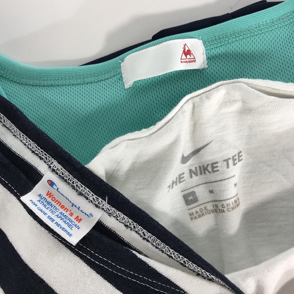 実際に弊社で買取させて頂いた【おまとめ】NIKE/ナイキ CHAMPION/チャンピオン le coq sportif/ルコック 等 Tシャツ/ロンT メンズ/レディース