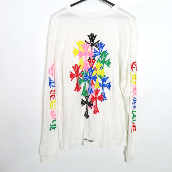 実際に弊社で買取させて頂いた【JPタグ】CHROME HEARTS/クロムハーツ セメタリー クロス マルチカラー 長袖 Tシャツ/Lの画像 1枚目