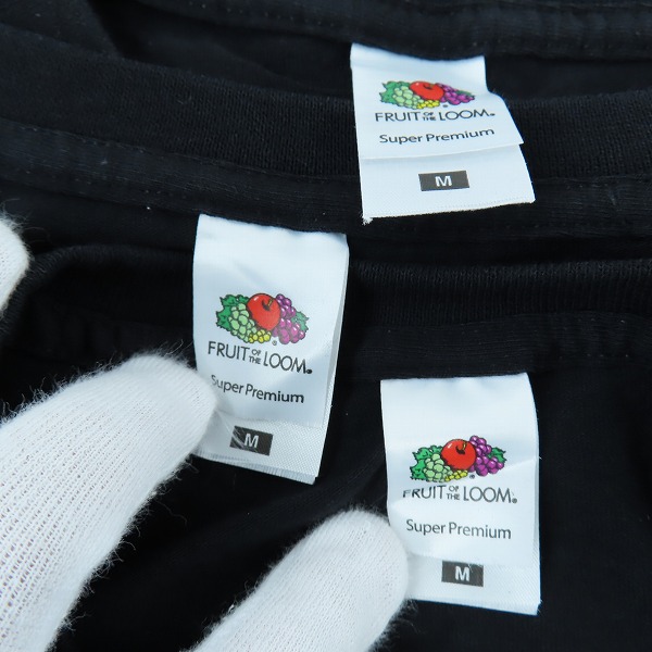 実際に弊社で買取させて頂いた(1)FRAGMENT DESIGN/フラグメントデザイン THE CONVENI GINZA ザコンビニ FRUIT OF THE LOOM 3P TEE/ブラックの画像 2枚目