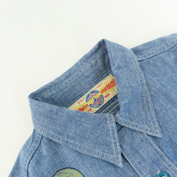 実際に弊社で買取させて頂いたTHE REAL McCOY'S/ザ リアルマッコイズ USN シャンブレーシャツ プリントシャツ 14の画像 6枚目