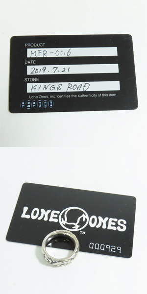 実際に弊社で買取させて頂いた【ギャラ付き】LONE ONES/ロンワンズ LOVE BITE RING/ラブバイトリング MFR-0016 18号の画像 9枚目