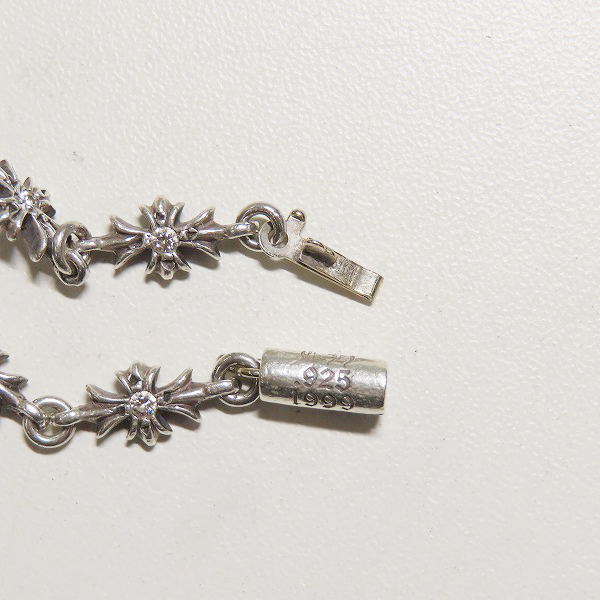 実際に弊社で買取させて頂いたCHROME HEARTS/クロムハーツ タイニーE CHプラス ブレスレット 12リンク パヴェダイヤ/アフターダイヤの画像 4枚目