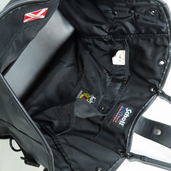 実際に弊社で買取させて頂いたSchott×LUGGAGE LABEL/ショット×ラゲッジレーベル SCHOTT 100th NYLON 2WAY TOTE BAG トートバッグ/ショルダーバッグの画像 3枚目