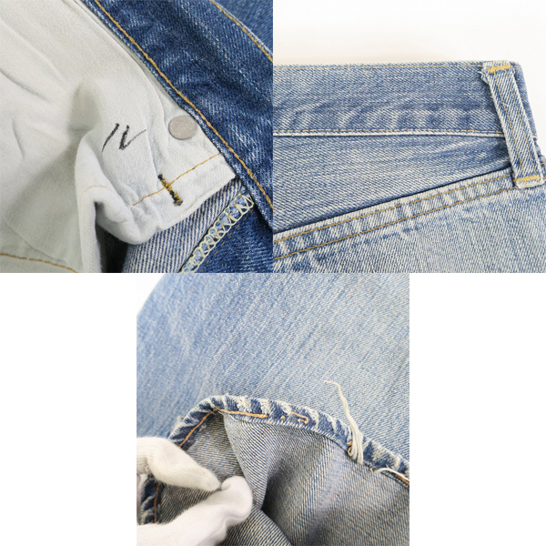実際に弊社で買取させて頂いたLEVI'S/リーバイス ヴィンテージ 501 66前期 ボタン裏刻印6 スモールe  ボタンフライ デニムパンツの画像 9枚目