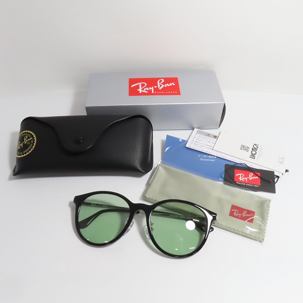 実際に弊社で買取させて頂いたRay-Ban/レイバン アジアンフィット セルフレーム ウェリントン型 サングラス/アイウェア RB4334D 6292/2の画像 9枚目