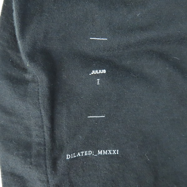 実際に弊社で買取させて頂いたJULIUS/ユリウス 21AW SLIT LS T-SHIRTS Tシャツ 747cum9/3の画像 6枚目