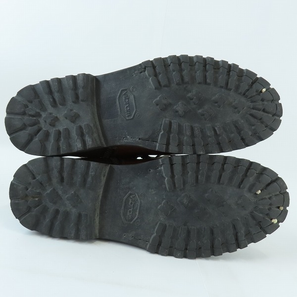 実際に弊社で買取させて頂いたBUTTERO/ブッテロ サイドジップ レザートレッキング ブーツ ブラウン B4950/43の画像 2枚目