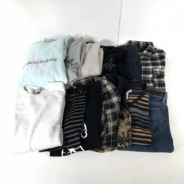 実際に弊社で買取させて頂いた【おまとめ】ユナイテッドアローズ/カルバンクラインジーンズ/チャンピオン 等 パーカー/Tシャツ/ニット 他