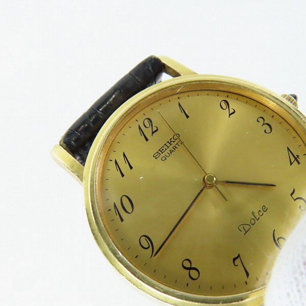 実際に弊社で買取させて頂いたSEIKO/セイコー Dolce ドルチェ 14K×SS クォーツ/QZ 7731-7000【動作未確認】 の画像 4枚目