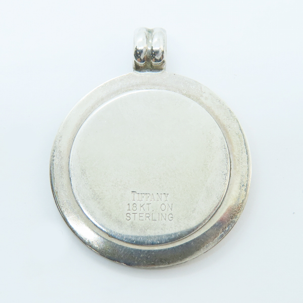 実際に弊社で買取させて頂いたTIFFANY&CO/ティファニー ヴィンテージ 18KT×STERLING コンビ コインペンダントトップの画像 2枚目