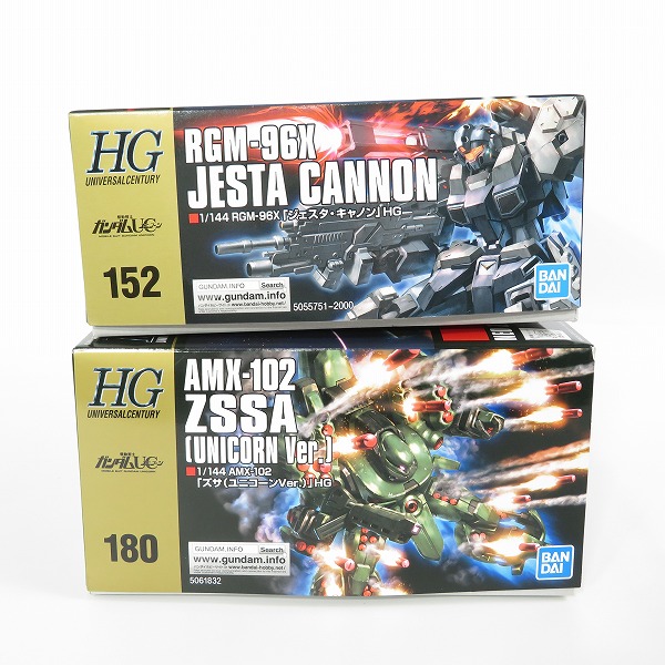 実際に弊社で買取させて頂いた【未組立】BANDAI/バンダイ HG 1/144 機動戦士ガンダムUC ズサ(ユニコーンver.)/ジェスタ・キャノン 2点セット/ガンプラの画像 3枚目