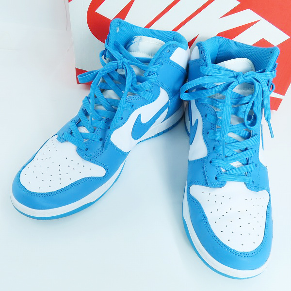 実際に弊社で買取させて頂いたNIKE/ナイキ DUNK HIGH RETRO Championship Blue ダンク DD1399-400/27.5