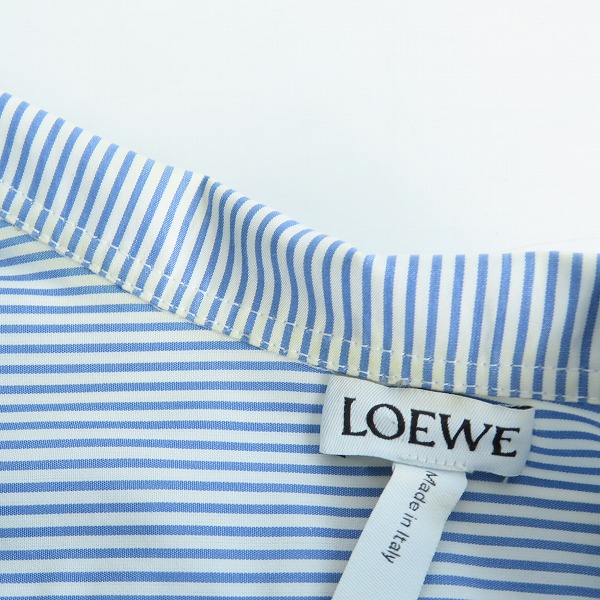実際に弊社で買取させて頂いたLOEWE/ロエベ  ストライプ ウィングカラー タキシードシャツ H2279190UN/XXSの画像 5枚目