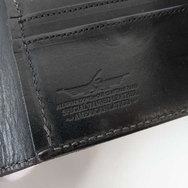 実際に弊社で買取させて頂いたFUNNY/ファニー CAVALRY BILL FOLD/キャバルリービルフォード レザー ウォレット/財布の画像 6枚目