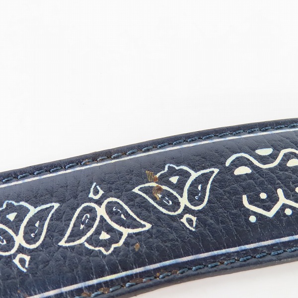 実際に弊社で買取させて頂いたETRO/エトロ ペイズリー柄/総柄 レザーベルト 42/105の画像 7枚目