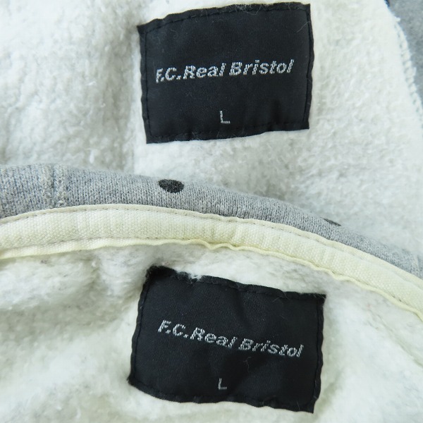 実際に弊社で買取させて頂いたF.C.Real Bristol/エフシーレアルブリストル ドット スウェットパーカー/パンツ セットアップ FCRB-156023/FCRB-156025 Lの画像 2枚目