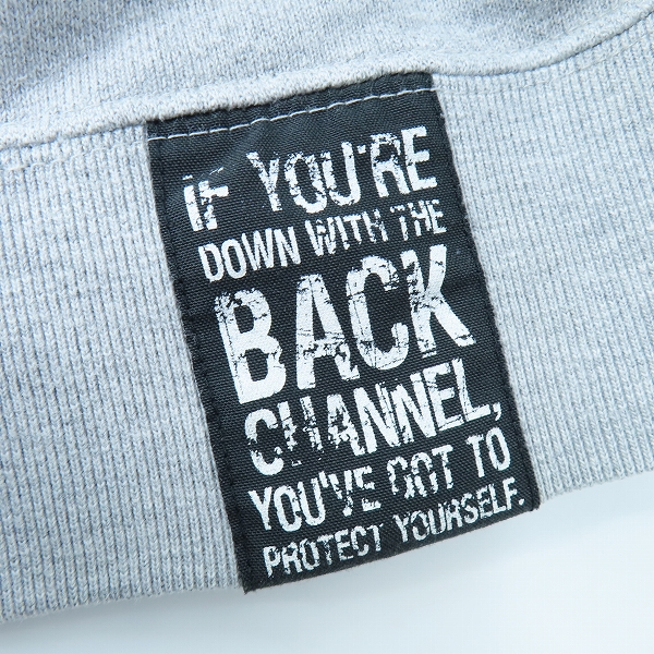 実際に弊社で買取させて頂いたBack Channel/バックチャンネル ロゴワッペン クルーネックスウェット/トレーナー Lの画像 5枚目