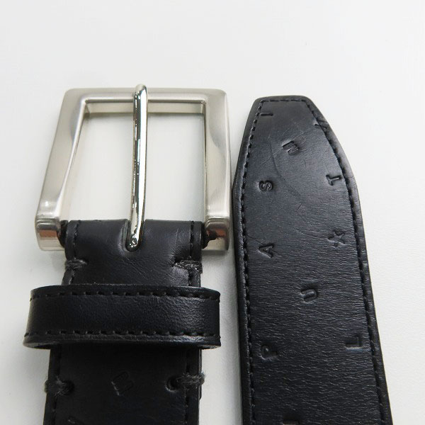 実際に弊社で買取させて頂いたPaul Smith/ポールスミス ロゴ総柄型押しレザーベルト Mの画像 1枚目