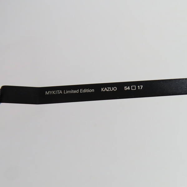 実際に弊社で買取させて頂いたMYKITA/マイキータ KAZUO GOLD/JETBLACK メガネフレーム の画像 4枚目