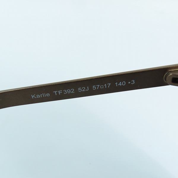実際に弊社で買取させて頂いたTOM FORD/トムフォード Karlie/カーリー サングラス  TF392 52Jの画像 5枚目
