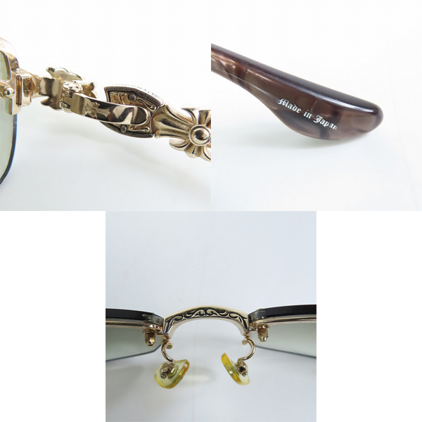 実際に弊社で買取させて頂いたA'rossvy/ロズヴィー 2019年 サイド シルバー 925 クロス モチーフ サングラス/アイウェア 209231816の画像 8枚目