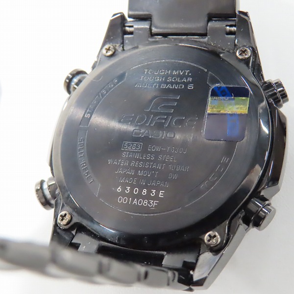 実際に弊社で買取させて頂いたCASIO/カシオ EDIFICE/エディフィス ソーラー EQW-T630JDC-1AJFの画像 4枚目