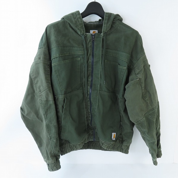 実際に弊社で買取させて頂いたCarhartt/カーハート コットン パッチワーク/リメイクダックジャケット 244194/XL
