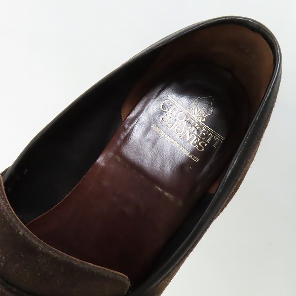 実際に弊社で買取させて頂いた【ジャンク】CROCKETT & JONES/クロケット＆ジョーンズ TEIGN ローファー/8.5Eの画像 4枚目