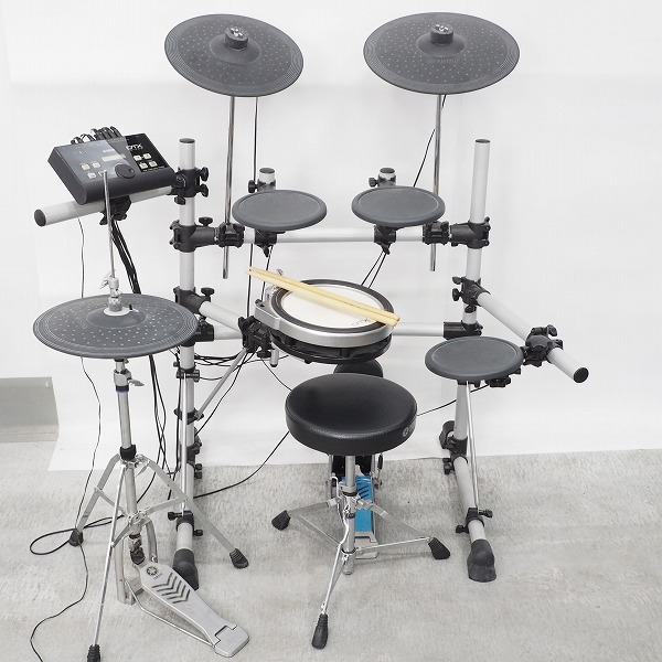 実際に弊社で買取させて頂いた★【動作確認済】YAMAHA/ヤマハ DTX550K 電子ドラム ハイハットスタンド・キックペダル・スローン付 DTX500シリーズ